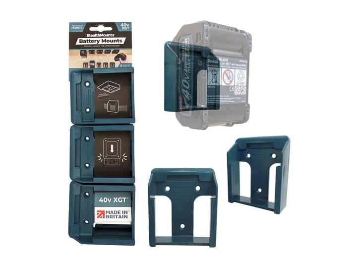 Stealthmounts Battery Mounts for Makita 40v XGT 6pk Blue