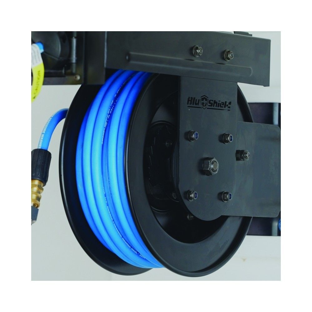 BluBird Blu Shield 1/4 Inch x 50 Ft Pressure Washer Hose Reel Kit, large image number 3