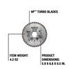 DEWALT HP4 1/2 Inch Turbo Rim Diamond Blade for Stone and Masonry, small image number 3