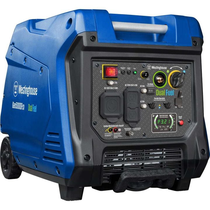 Westinghouse Outdoor Power iGen5000DFcv 5000 Watt Dual Fuel 49-State Portable Inverter Generator