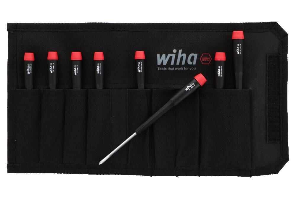 Wiha Precision Slotted and Phillips Screwdriver Set 8 Pieces, large image number 4