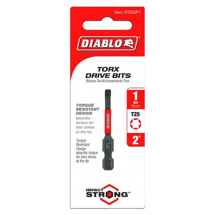 Diablo Tools 2 Inch #25 Torx Drive Bit, large image number 1