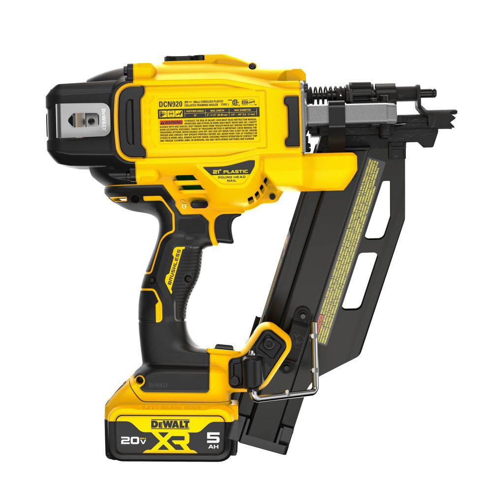 DEWALT 20V MAX Brushless 21 Degree Plastic Framing Nailer Kit, large image number 11