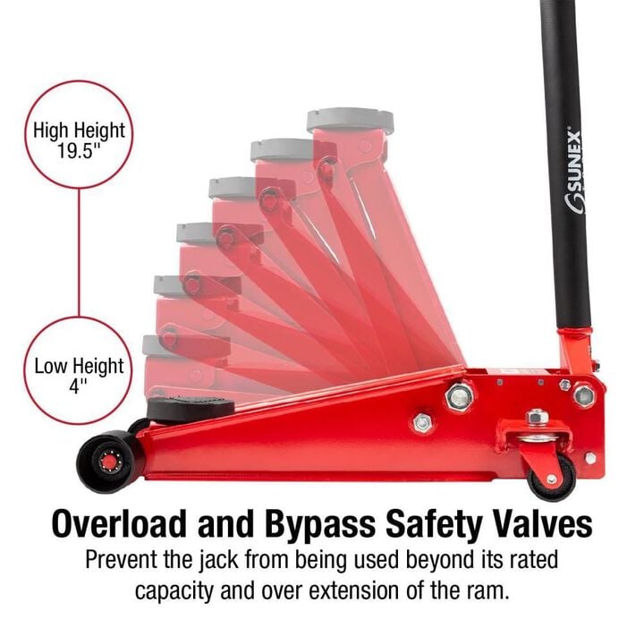 Sunex 3-1/2 Ton Service Jack with Rapid Rise Feature, large image number 2