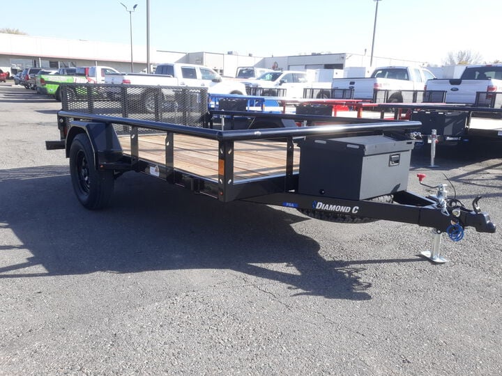 Diamond C PSA135L10X77 10 Ft. Premium Single Axle Open Utility Trailer, large image number 2