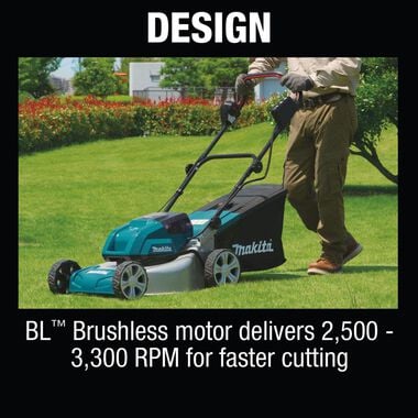 Makita 18V X2 (36V) LXT LithiumIon Brushless Cordless 18in Lawn Mower Kit with 4 Batteries 4.0Ah, large image number 7