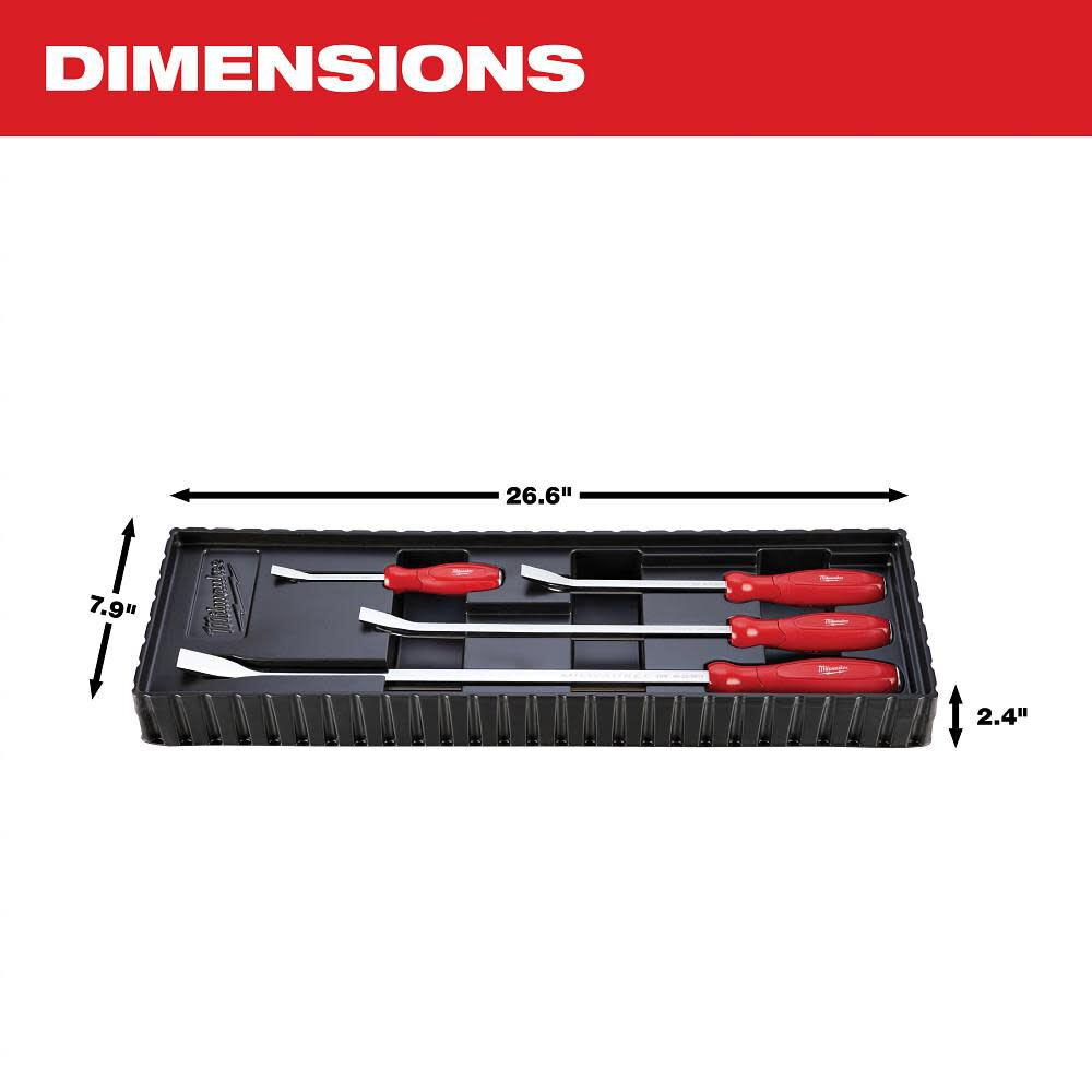 Milwaukee 4-Piece Pry Bar Set 48-22-9214 - Acme Tools
