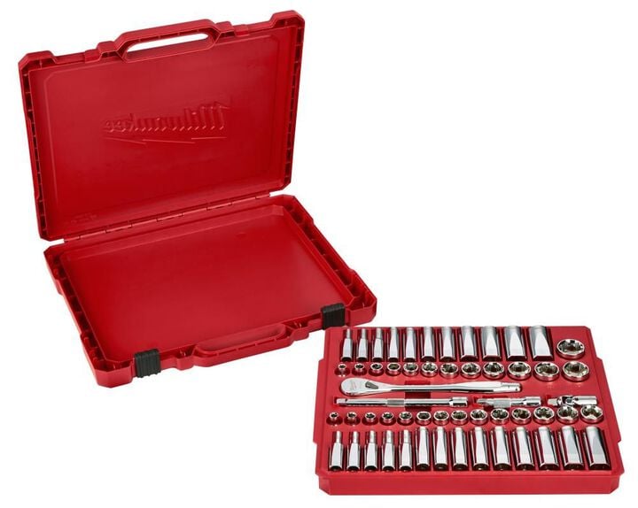 Milwaukee 3/8 in. Drive 56 pc. Ratchet & Socket Set - SAE & Metric, large image number 14
