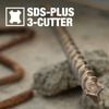 Makita 1/4in x 4in SDS Plus Bit 3 Cutter, small image number 5