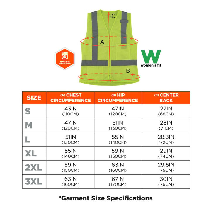 Ergodyne GloWear 8210ZW-S Class 2 Womens Vest with Zipper, large image number 6