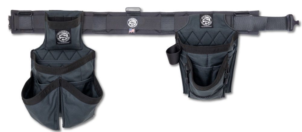 Badger Tool Belts Electrician's Tool Belt Set, Large, Gunmetal Grey Size Large - 464010 LG