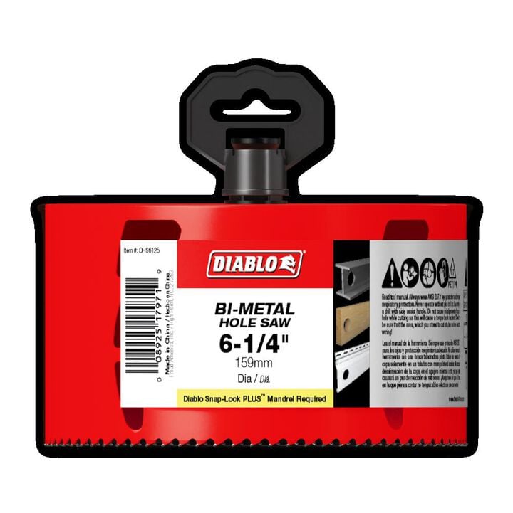Diablo Tools 6-1/8 Inch Bi-Metal Hole Saw, large image number 1