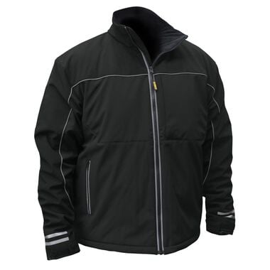 DEWALT Unisex Lightweight Heated (Bare Tool) Soft Shell Black Work Jacket XL, large image number 0