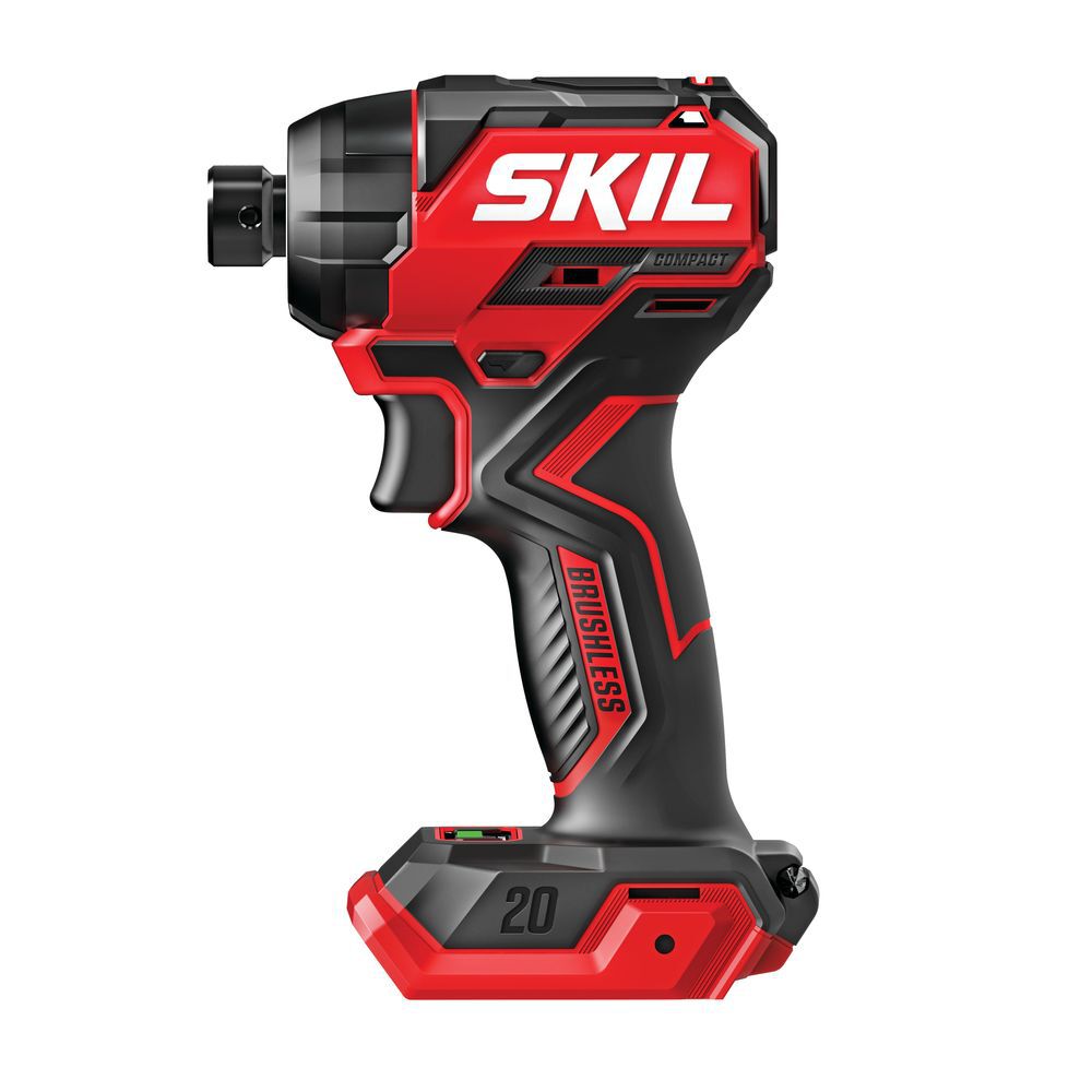 SKIL PWRCORE 20 Brushless 20V 1/4" Hex Compact Impact Driver (Bare Tool), large image number 2