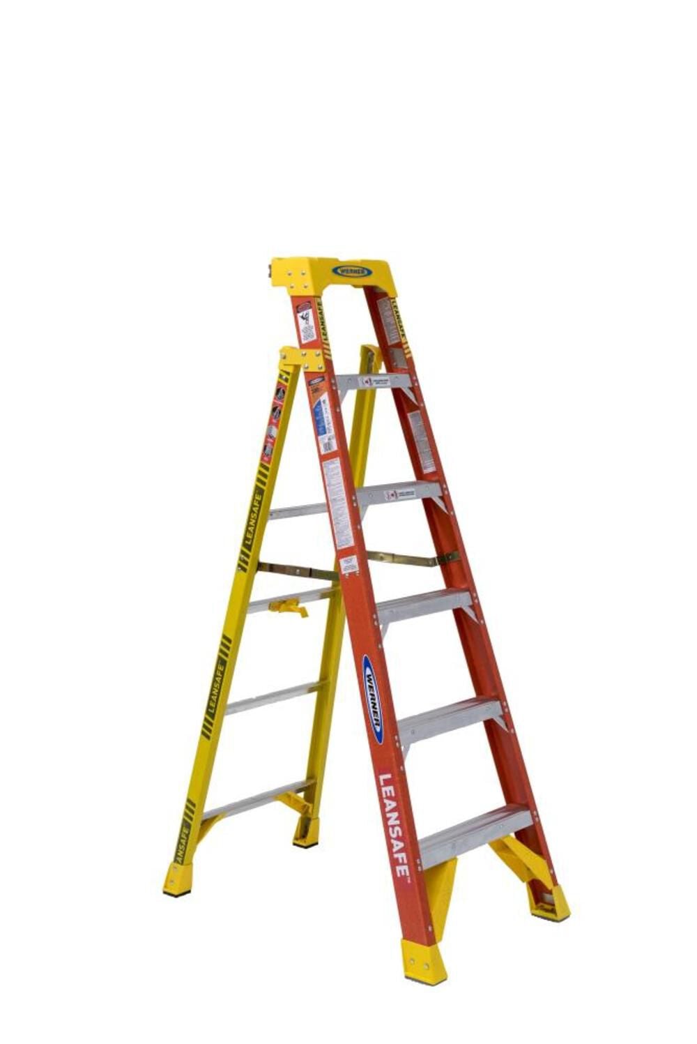 Werner 6Ft LEANSAFE Type IA Fiberglass Leaning Ladder – L6206