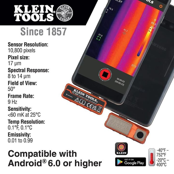 Klein Tools Thermal Imager for android Devices, large image number 1