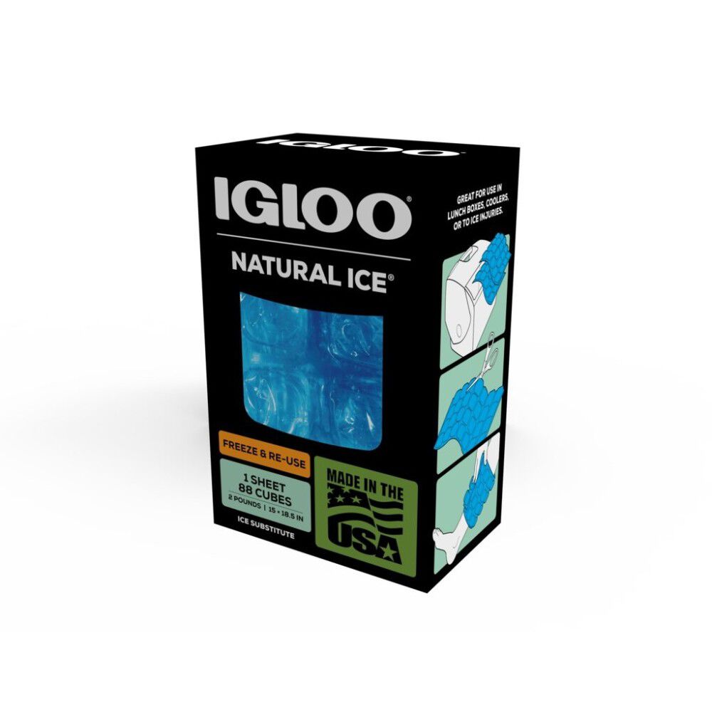 Igloo Maxcold Natural Ice Sheet Reusable Blue 88 Cube 00025079
