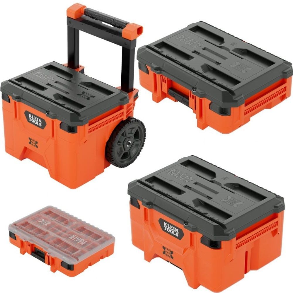 Klein Tools MODbox Rolling, Medium, Small, and Component Boxes Bundle, large image number 1