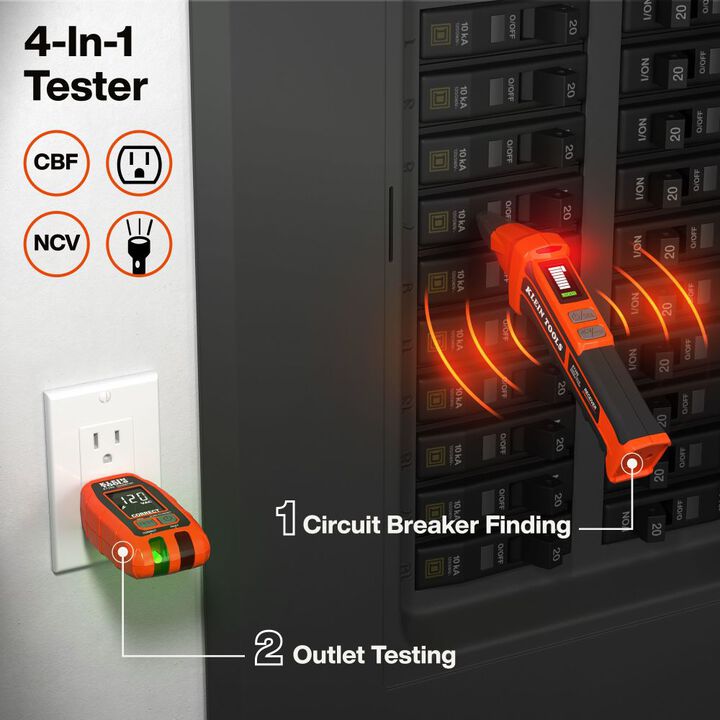 Klein Tools Promotional 4-in-1 Digital Circuit Breaker Finder, large image number 2