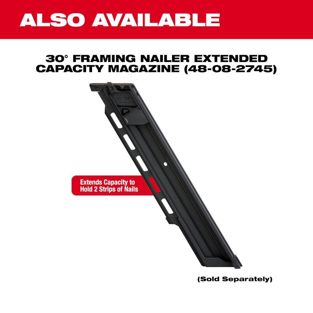 Milwaukee M18 Fuel 30 Degree Framing Nailer Reconditioned Bare Tool 2745 80 Sansujyuku sansujyuku.com