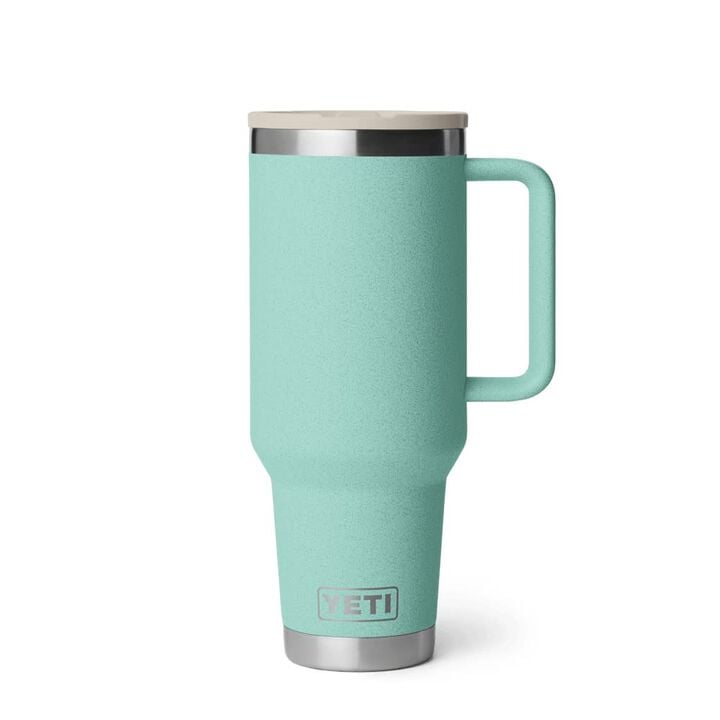 YETI Rambler 40 Oz Travel Mug with Straw Lid Sea Stone