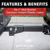 Erickson Mfg Heavy-Duty Folding Steel Hitch Cargo Carrier, 500 lb Capacity 60 Inch x 20 Inch, small image number 4