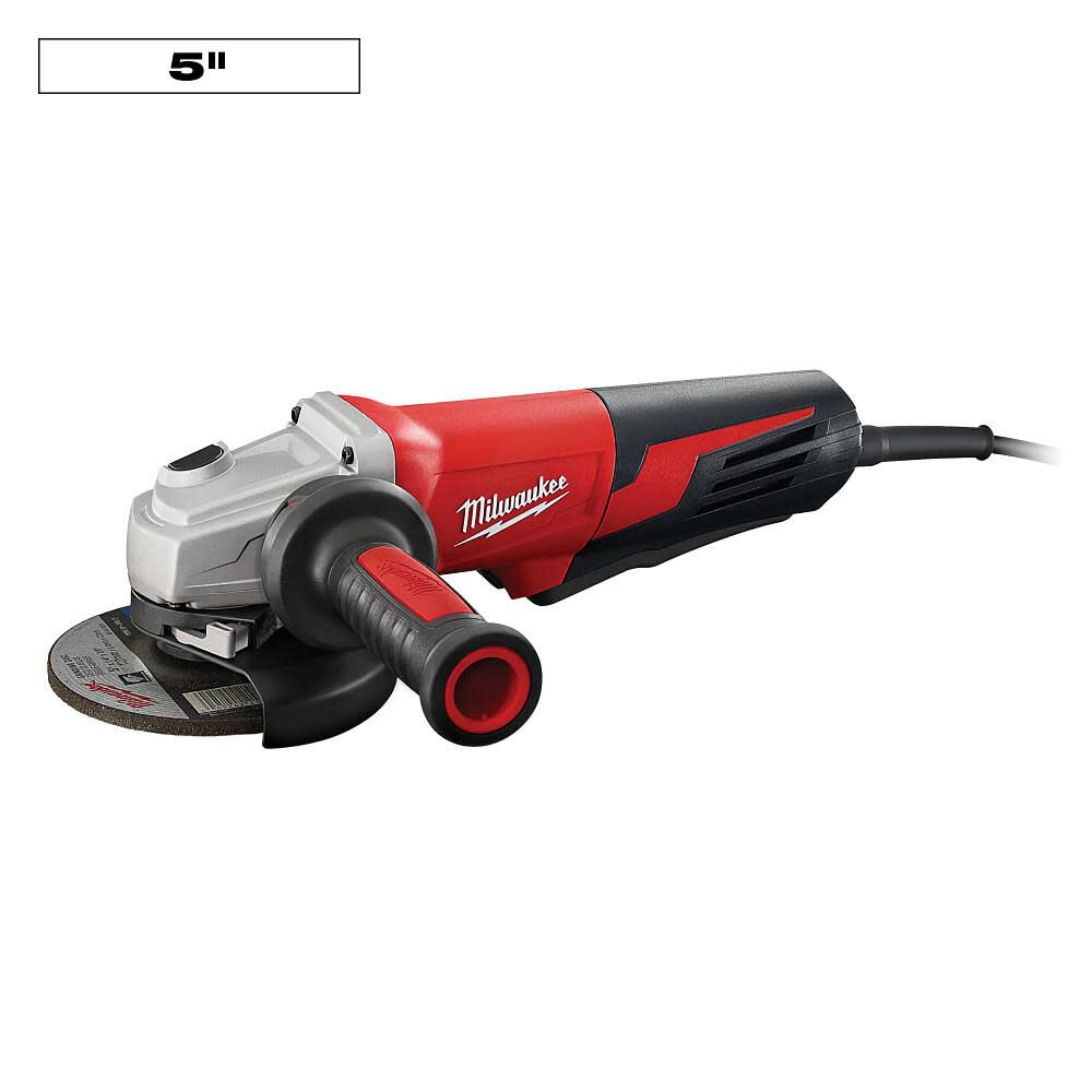 Milwaukee 13 Amp 5 In Small Angle Grinder Paddle Lock On 6117 30 Simolary simolary.com 5