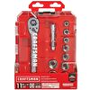 CRAFTSMAN 3/8-In Drive SAE Mechanics Tool Set, 11pc, small image number 4