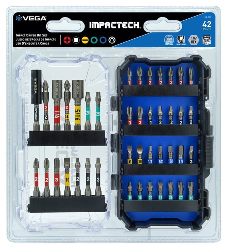 Vega Impactech Impact Driver Bit Set 42 Pieces, large image number 3