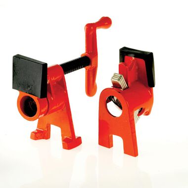 Bessey H-Series clamp fixture for use on 1/2 inch black pipe