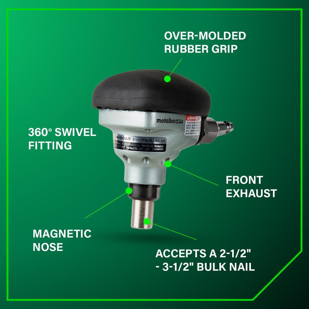 Metabo HPT 3-1/2 In. Palm Nailer | NH90AB, large image number 4