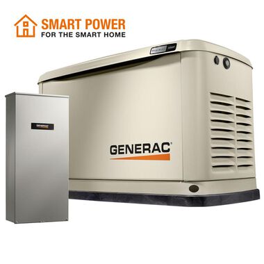 Generac Guardian 10kW Home Backup Generator with 16-circuit Transfer Switch WiFi-Enabled, large image number 1