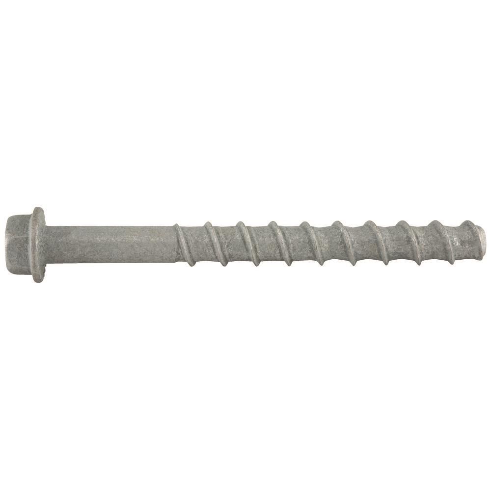 DEWALT Screw-Bolt+ 1/2 x 6 Inch Mechanically Galvanized Hex Head Concrete Screw Anchor 25 Pieces, large image number 1