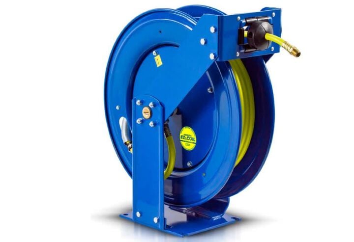 Coxreels Hose Reel Safety Series Spring Rewind Air/Water 3/8in 25' 300 PSI, large image number 1