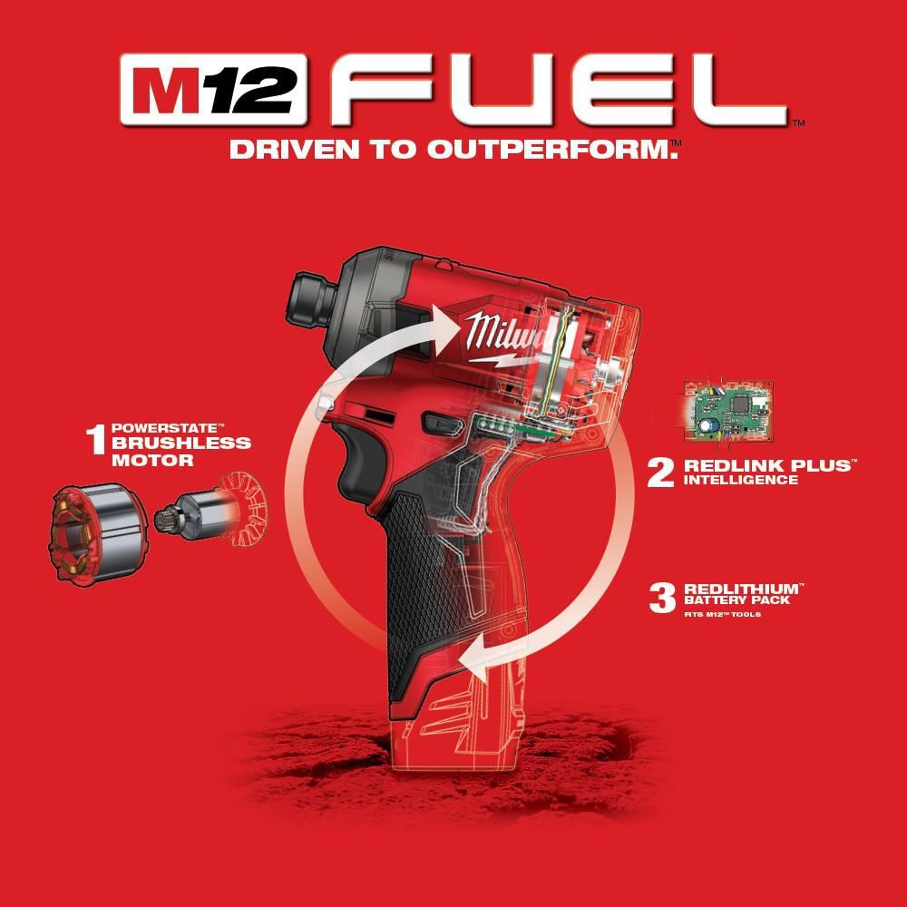 Milwaukee M12 FUEL SURGE 1/4 in. Hex Hydraulic Driver (Bare Tool), large image number 8