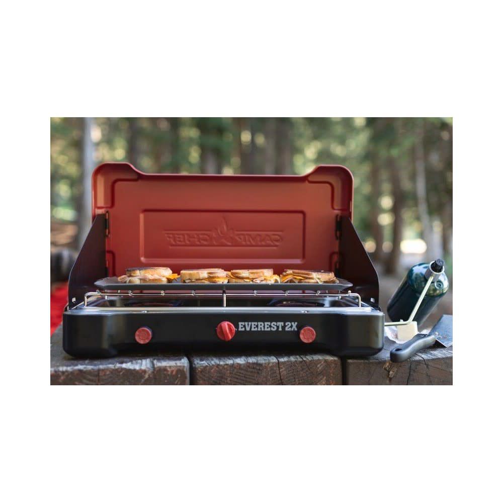 Camp Chef 11.5 x 19.5 in Mountain Series Steel 2Burner Griddle FG20