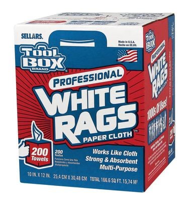 Sellars White Shop Rags (200ct)