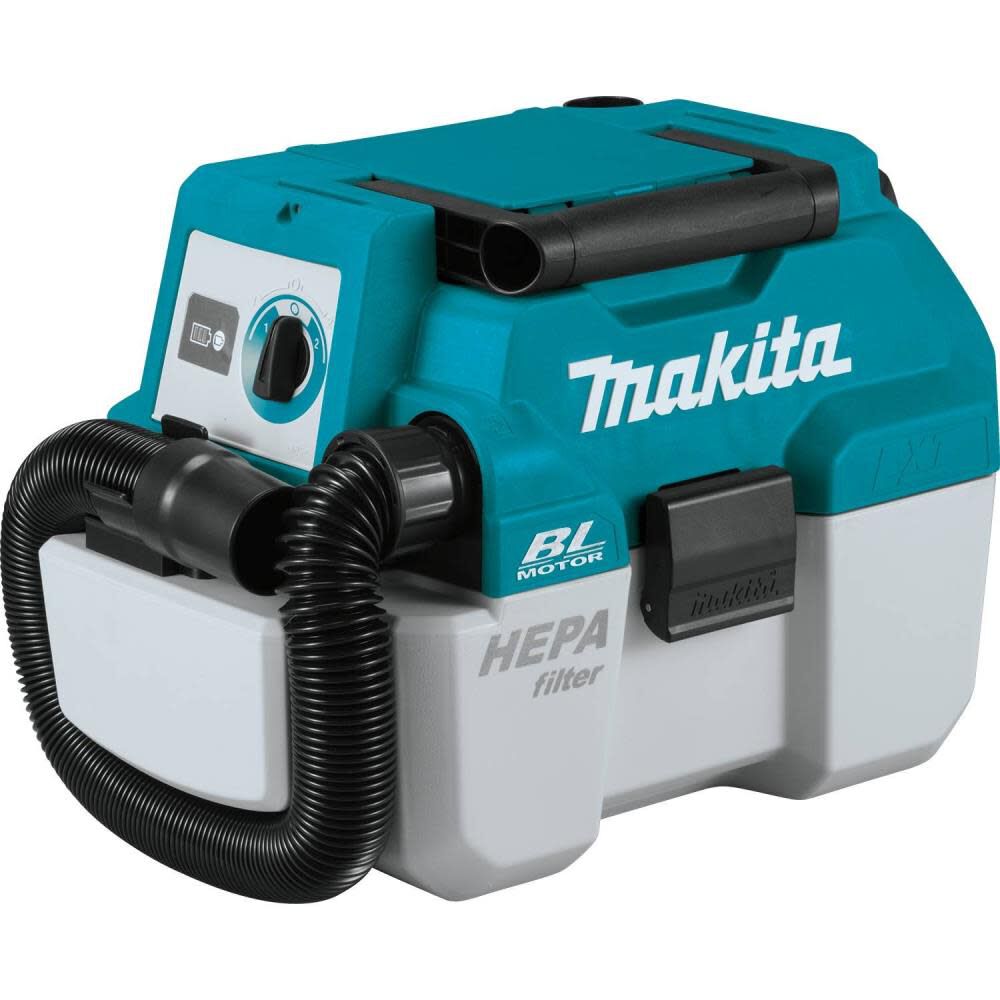 Makita 18V Li-Ion Brushless 2Gal HEPA Wet/Dry Vacuum Tool Only XCV11Z from Makita - Acme Tools