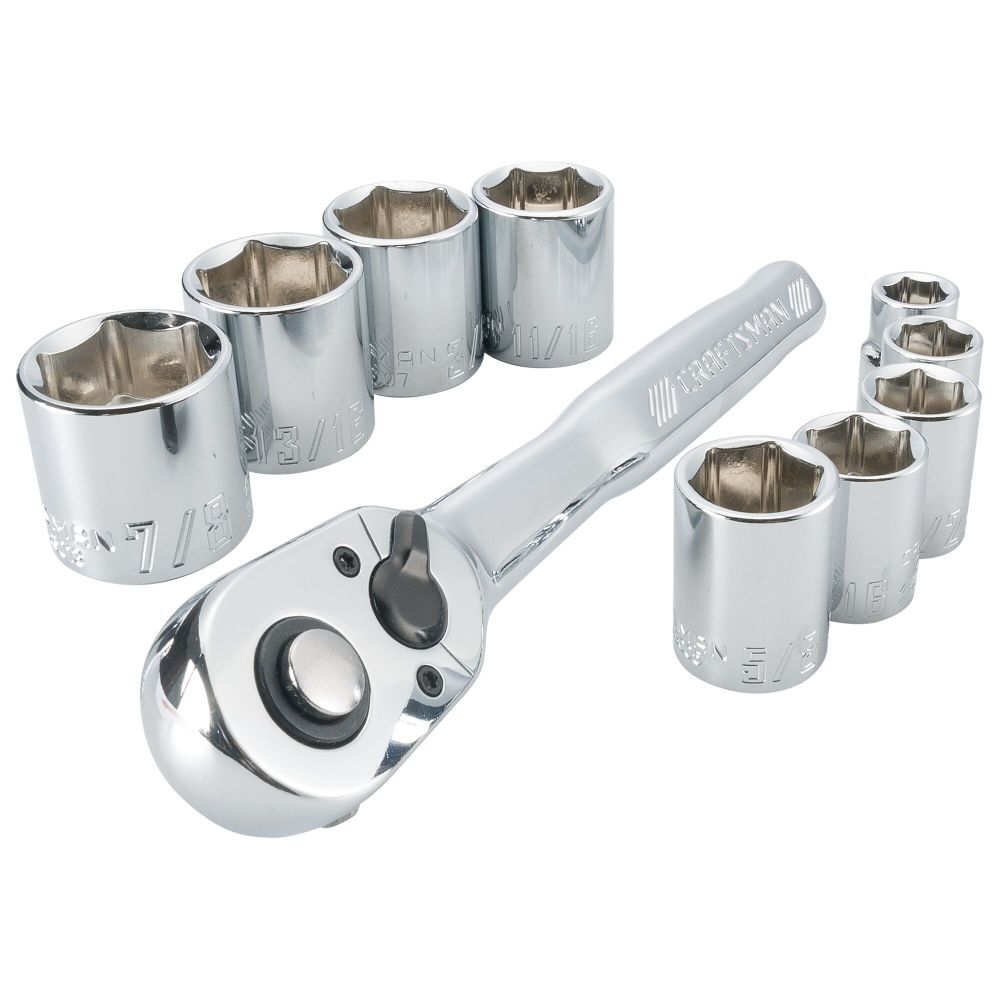 CRAFTSMAN 10Pc Small Mechanics Tool Set 3/8 Sea Legacy