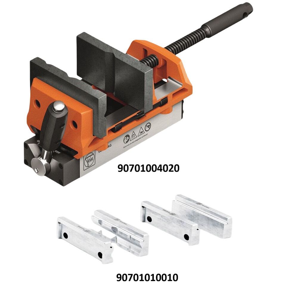 Fein VersaMAG System 4 Inch Portable Magnetic Vise with Protective Jaw Set Bundle, large image number 2