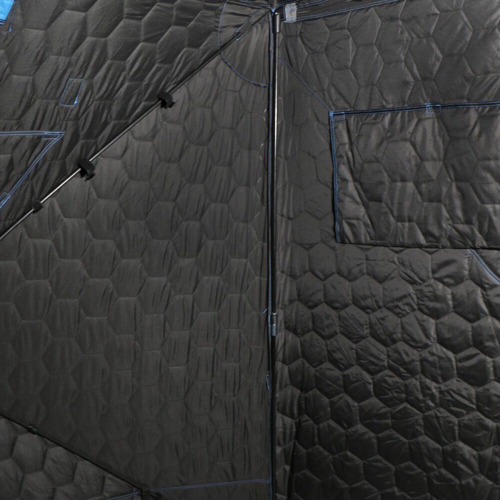 Clam Outdoors X-600 Thermal 94 Sq Ft 900 Denier Fabric 4 Sided Hub Shelter, large image number 7