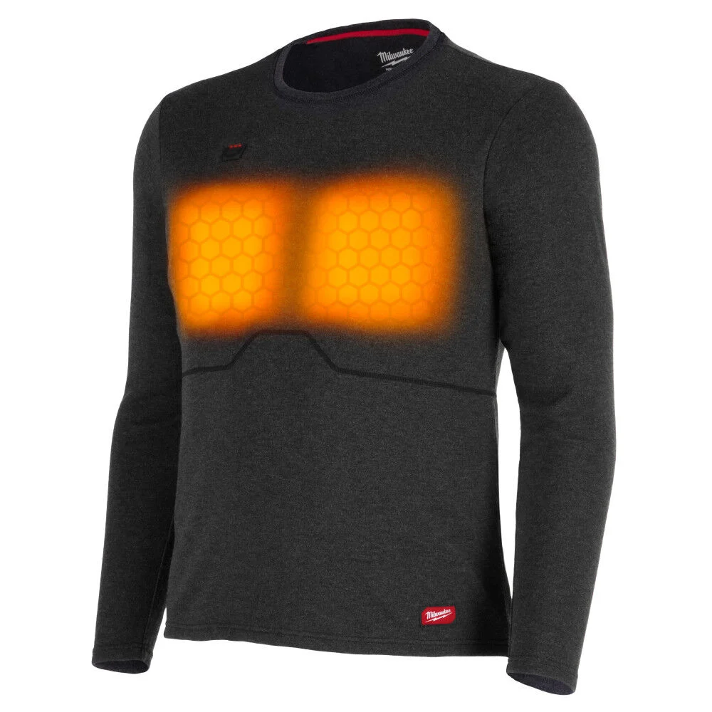Milwaukee Heated Merino Wool Crew Neck Baselayer, large image number 1