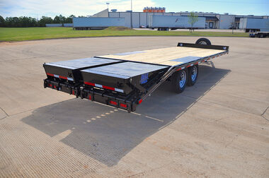 Diamond C 22 Ft. x 102 In. Heavy Duty Deck Over Equipment Trailer with Max Ramps, large image number 3