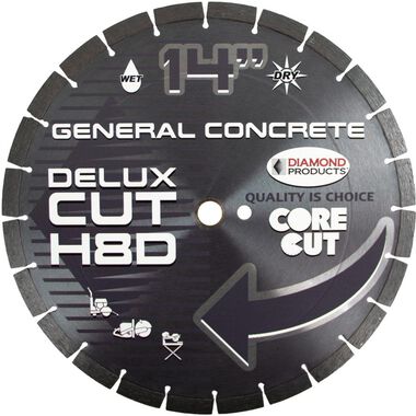 Diamond Products 14 In. x .125 In. x 1 In. Delux-Cut Dry High Speed Blade