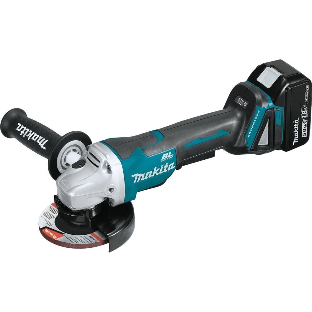 Makita 18V LXT 4-1/2 / 5in Paddle Switch Cut-Off/Angle Grinder Kit with Electric Brake, large image number 8