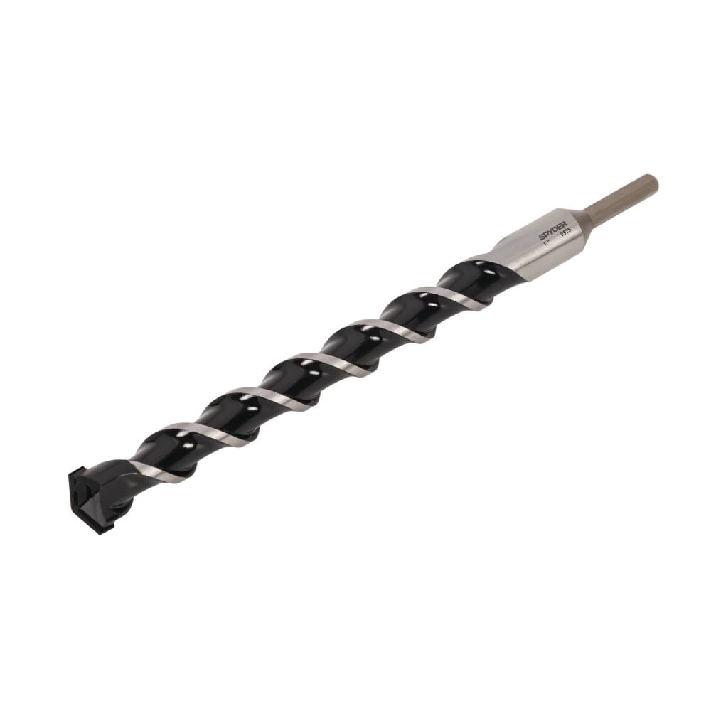 Spyder 1 Inch x 12 Inch Carbide-Tipped Impact Shank Hammer Drill Bit - 950071