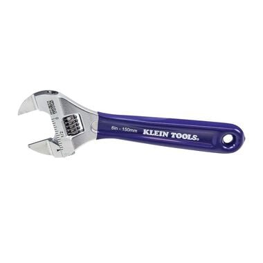 Klein Tools Slim-Jaw Adjustable Wrench 6in, large image number 0