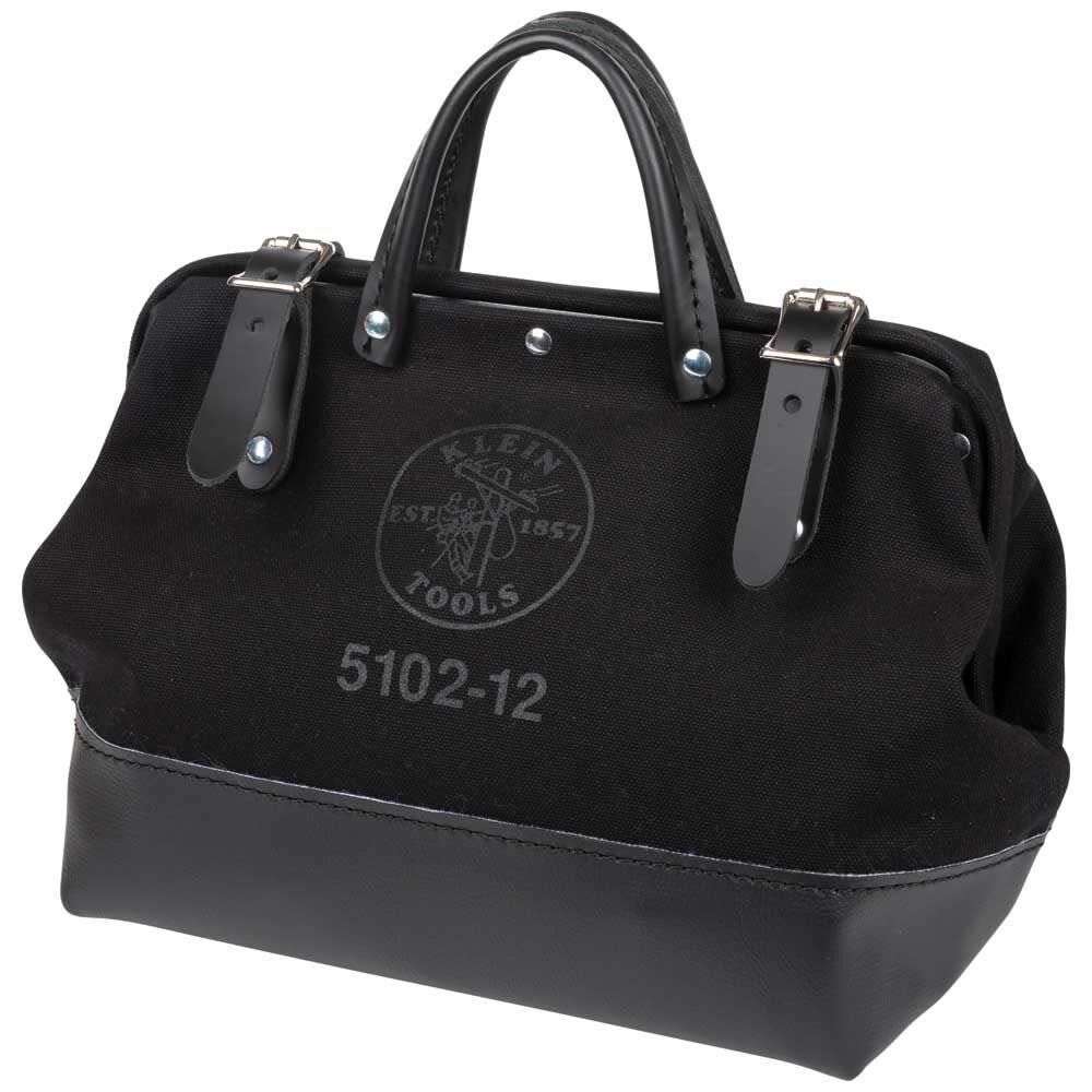 Klein Tools 12in Canvas Tool Bag Black, large image number 11