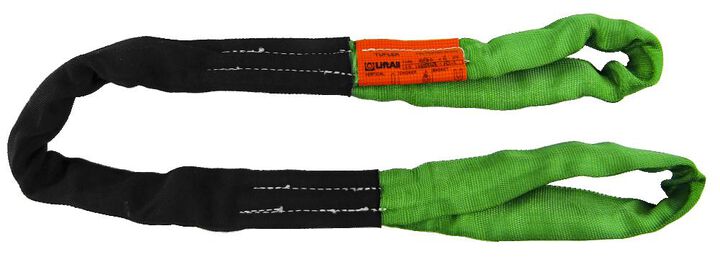 Lift-All Tuflex Eye and Eye Green Polyester Round Sling, large image number 1