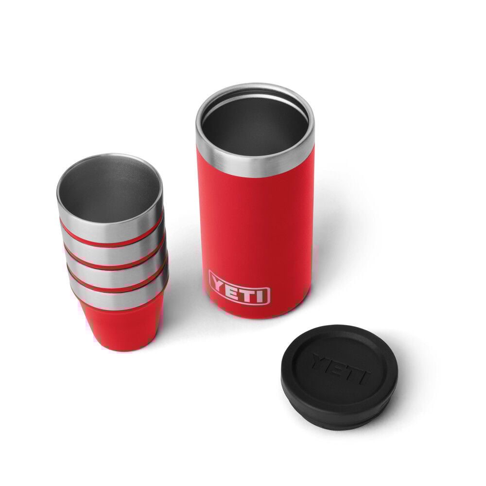 YETI 1.7 Oz Shot Glasses with Carrying Case, Rescue Red – 21071502946